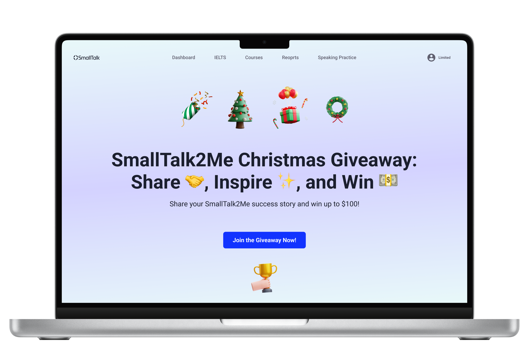 Campaign landing page and social assets