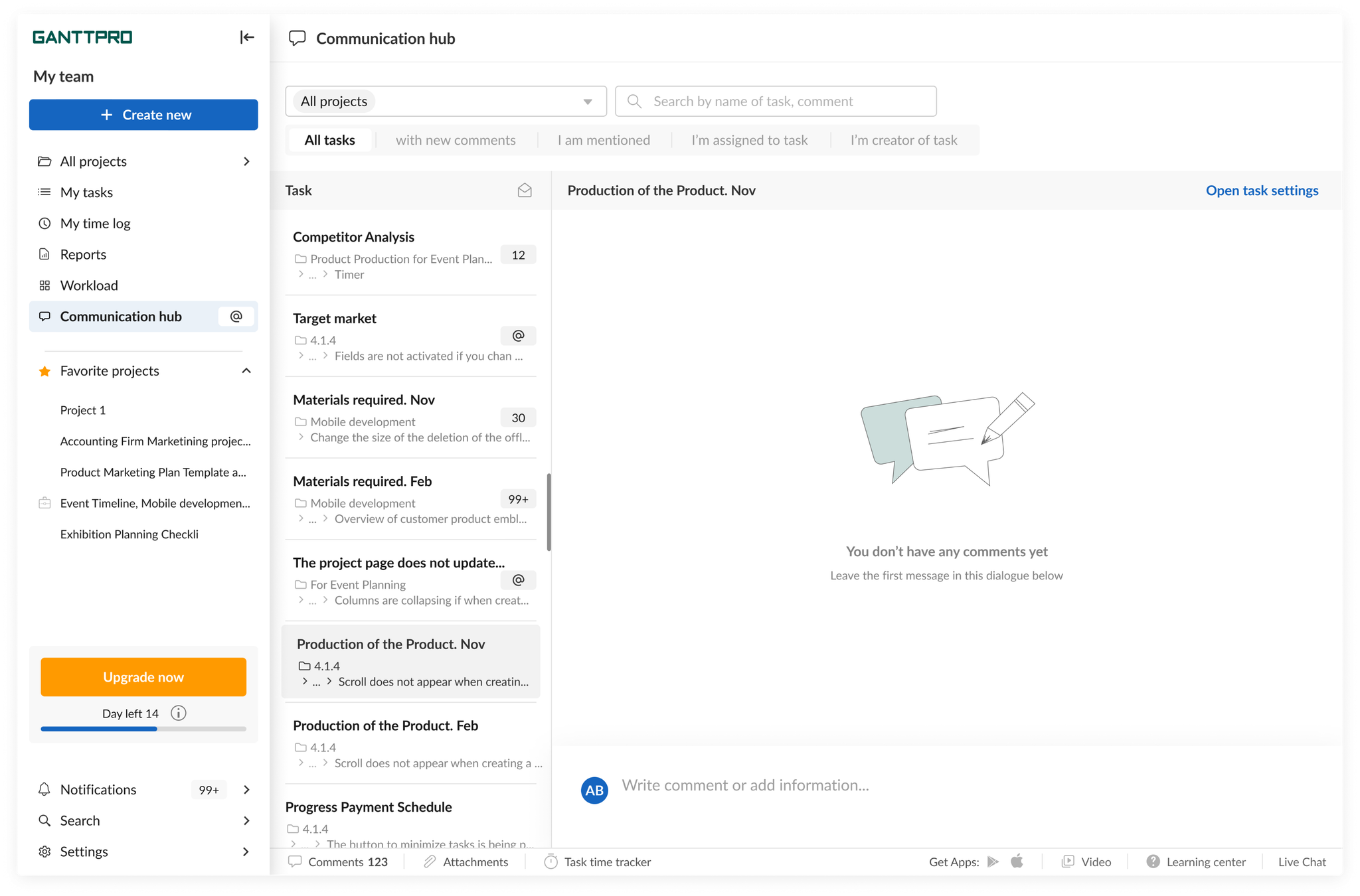 Final Communication Hub — shipped design