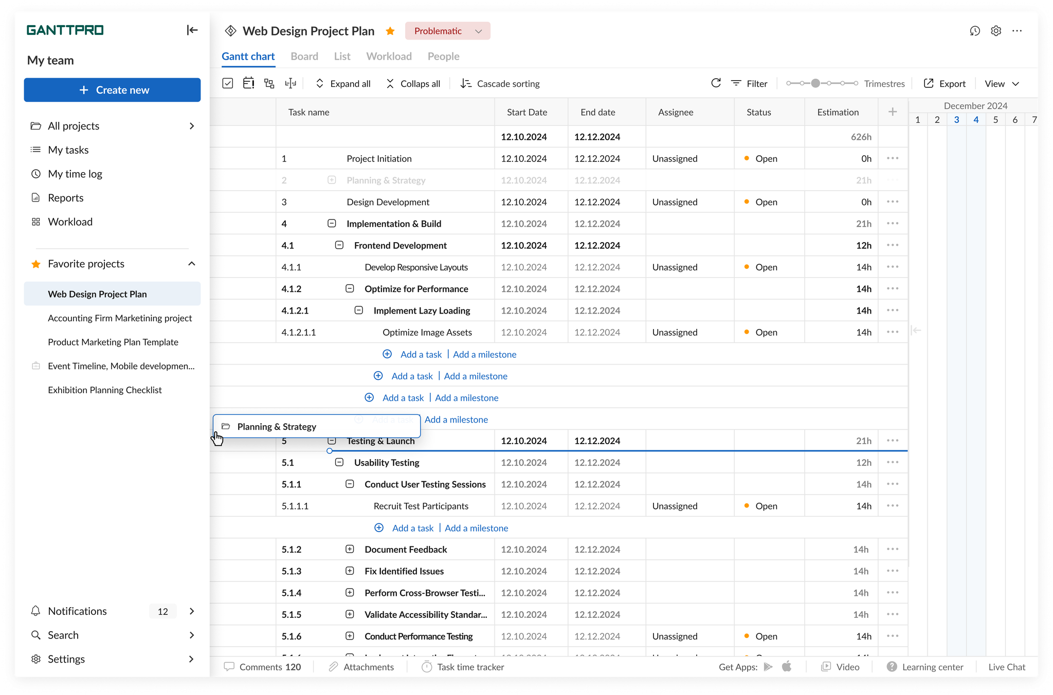 Final web redesign — clear task hierarchy, consistent status patterns, structured navigation